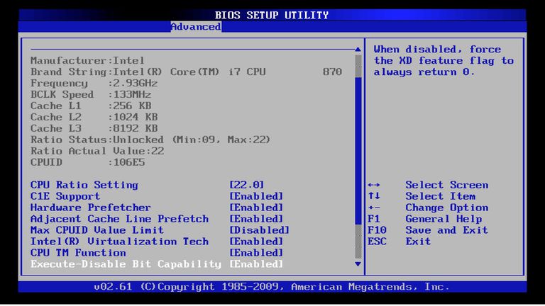 Bios Setup Utility